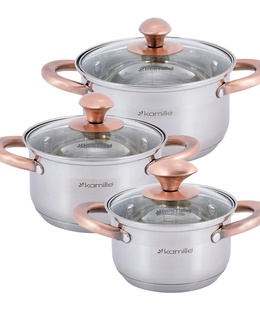 Katlu komplekts 3 gab. (1.0L, 1.5L, 2.0L), 4936, Kamille  Hover