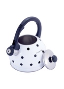 Nerūsējošā tērauda tējkanna ar svilpīti, 2,0 L (balta), 1070 WH, Kamille Hover