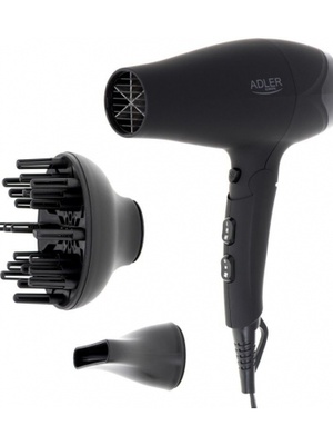 Hair dryer - rubber housing - 2100W + difusser AD 2267  Hover