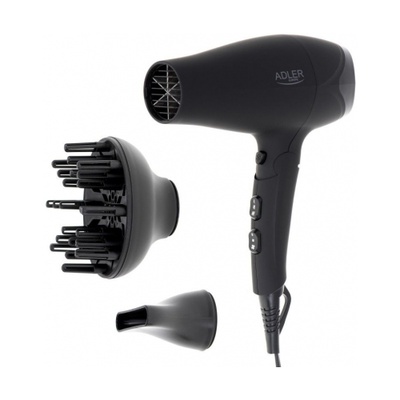 Hair dryer - rubber housing - 2100W + difusser AD 2267