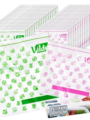 Ziplock pārtikas maisiņu komplekts (40 gab.), 229163, VILDE  Hover