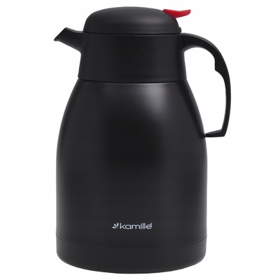 Nerūsējošā tērauda termoss 1,5 L, melns, 2218, KAMILLE