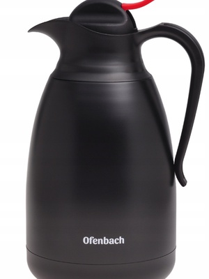 Nerūsējošā tērauda  termoss 1,5 L, melns, 101332, KAMILLE  Hover