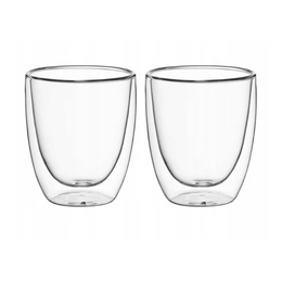 Komplekts no 2 dubultsienu stikla glāzēm 300 ml, 9004, KAMILLE