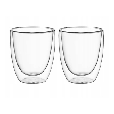Komplekts no 2 dubultsienu stikla glāzēm 300 ml, 9004, KAMILLE