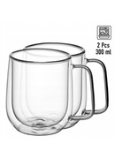 Dubultsienu stikla krūžu komplekts (2 gab.), 300 ml, Kamille, 9007