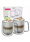 Dubultsienu stikla krūžu komplekts (2 gab.), 300 ml, Kamille, 9007 Hover