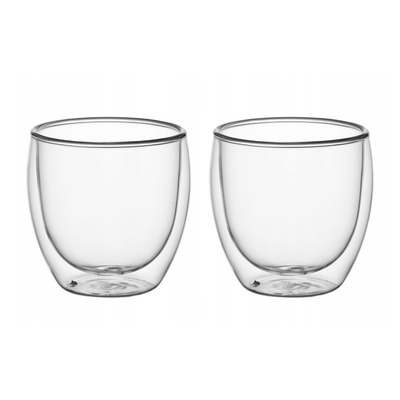 Komplekts no 2 dubultsienu stikla glāzēm 250 ml, 9011, KAMILLE