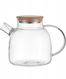 Stikla tējkanna/zāļu uzlējuma kanniņa, 1,5 l, 9030M, KAMILLE. Izgatavota no borsilikāta stikla ar ba  Hover