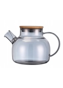 Stikla tējkanna / augu uzlējumu kanniņa 1000 ml (pelēka), 9029, KAMILLE