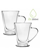 Dubultsienu stikla krūžu komplekts (2 gab.), 250 ml katra, Kamille, 9019