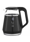Stikla elektriskā tējkanna 1,0 l (melna), 1100 W, 1712, KAMILLE