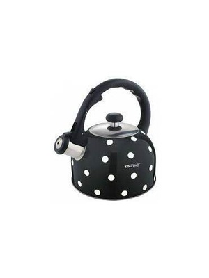 Tējkanna melnā krāsā ar baltiem punktiem - 2,6l KH 1051  Hover