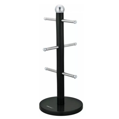 Krūzīšu plaukts, tērauds, melns Kinghoff. KH 1220