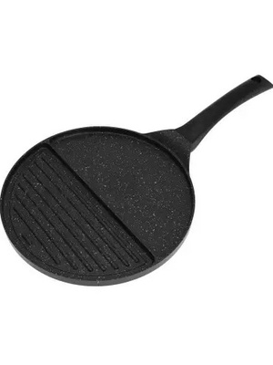 Kinghof, "Bipartite" panna, alumīnijs, melns marmors Ø27cm KH 1364  Hover