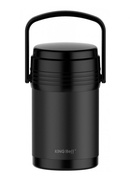 Pārtikas termoss, tērauds, melns 1,5L Kinghoff,  KH 1396