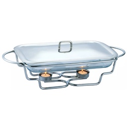 Ēdiena sildītājs, stikls - tērauds 3l Kinghoff, KH 1410