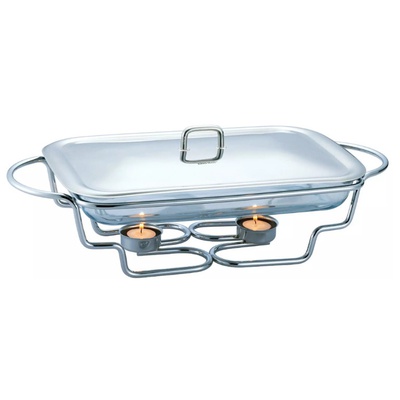 Ēdiena sildītājs, stikls - tērauds 3l Kinghoff, KH 1410