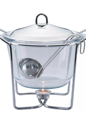 Ēdiena sildītājs, stikls-tērauds, 4L, Kinghoff, KH 1413  Hover