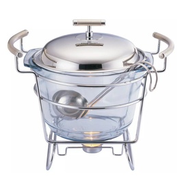 Ēdiena sildītājs, stikls - tērauds, 4 l, KH 1417, Kinghoff