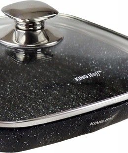 Panna ar vāku, melna, 24x24x4,5cm Kinghoff, KH 1510  Hover