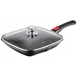 Panna ar marmora pārklājumu, melna, 28x28x4,5cm Kinghoff KH 1511