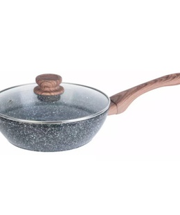 Wok panna ar vāku, alumīnija, pelēka marmora Ø24cm Kinghoff KH 1583  Hover