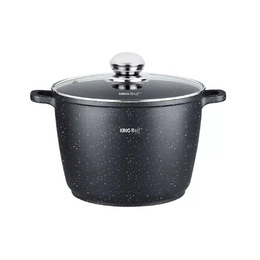 Katls ar marmora pārklājumu, Ø24x16,5 cm, 6,2 l melns Kinghoff, KH 1598