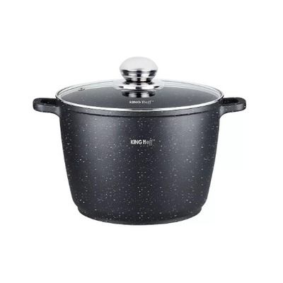 Katls ar marmora pārklājumu, Ø24x16,5 cm, 6,2 l melns Kinghoff, KH 1598