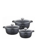Katli, 6 daļu komplekts, tērauda, ​​Ø20x8cm 2,3l, Ø24x1,5cm 4,5l, Ø2x12,5cm 6,5l, KH 1606, Kinghoff