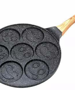 Panna pankūkām, alumīnija, marmora melna, Ø26,5cm KINGHoff KH 1667  Hover