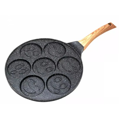 Panna pankūkām, alumīnija, marmora melna, Ø26,5cm KINGHoff KH 1667