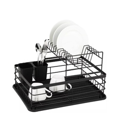 Trauku žāvētājs, divrindu, tērauds-plastmasa, melns, KINGHoff, KH 1716