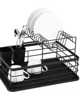 Trauku žāvētājs, divrindu, tērauds-plastmasa, melns, KINGHoff, KH 1716  Hover