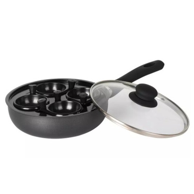 Dziļa panna ar vāku un ieliktni ceptām olām, 56 ml. diam 20 x 6 cm.  KINGHoff, KH 1806