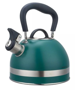 Tējkanna ar svilpi, 1,8 l, nerūsējošais tērauds, zaļa, KINGHoff, KH 1855  Hover
