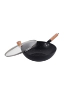 Woka panna ar vāku, melns marmors, Ø30 cm × augstums apm. 9 cm, KH 1984, Kinghoff