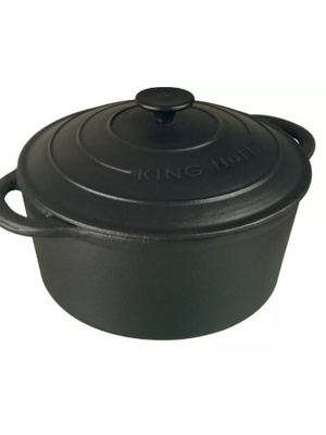 Katls, čuguna, Ø21 x 10 cm, 2,4 l, melns Kinghoff, KH 2253  Hover