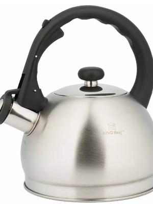 Tējkanna ar svilpi ar fiksētu rokturi 1,8 l Kinghoff KH 373 KH 3773  Hover