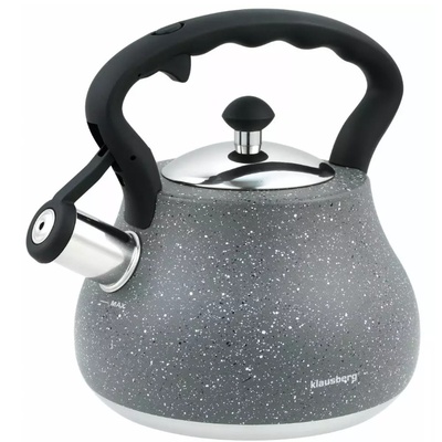 Tradicionālā tējkanna 2,7l pelēka marmora Klausberg KB 7447