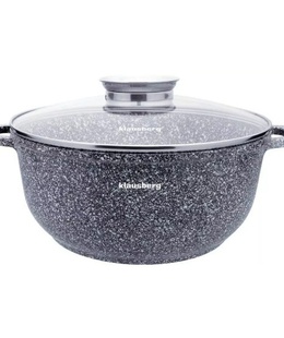 Alumīnija katls, pelēks marmors Ø28x12,5 cm, 6,8 l Klausberg, KB 7524  Hover