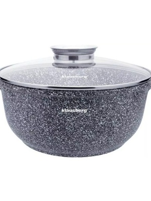 Alumīnija katls, pelēks marmors Ø28x12,5 cm, 6,8 l Klausberg, KB 7524  Hover