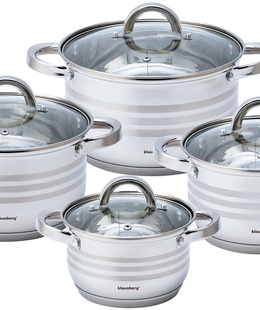 Katlu komplekts Ø16/18/20/24 cm, Klausberg, nerūsējošais tērauds, KB 7694  Hover