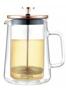 Kafijas/tējas prese, stikls, vara krāsa, 0.60L Klausberg, KB 7724
