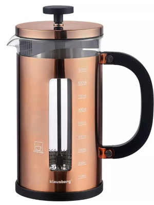 Kafijas/tējas prese, vara krāsā, 1L, Klausberg, KB 7740  Hover