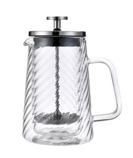 Virzuļa tipa kafijas/tējas pagatavotājs, stikla, 0,35 L, Klausberg, KB 7762  Hover