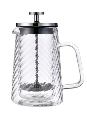 Virzuļa tipa kafijas/tējas pagatavotājs, stikla, 0,35 L, Klausberg, KB 7762  Hover