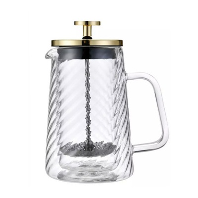 Virzuļa tipa kafijas/tējas pagatavotājs, stikla, 0,35 L, Klausberg, KB 7765