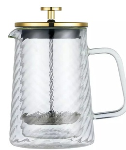 Virzuļa tipa kafijas/tējas pagatavotājs, stikla, 0,60 L, Klausberg, KB 7766  Hover