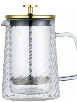 Virzuļa tipa kafijas/tējas pagatavotājs, stikla, 0,60 L, Klausberg, KB 7766  Hover